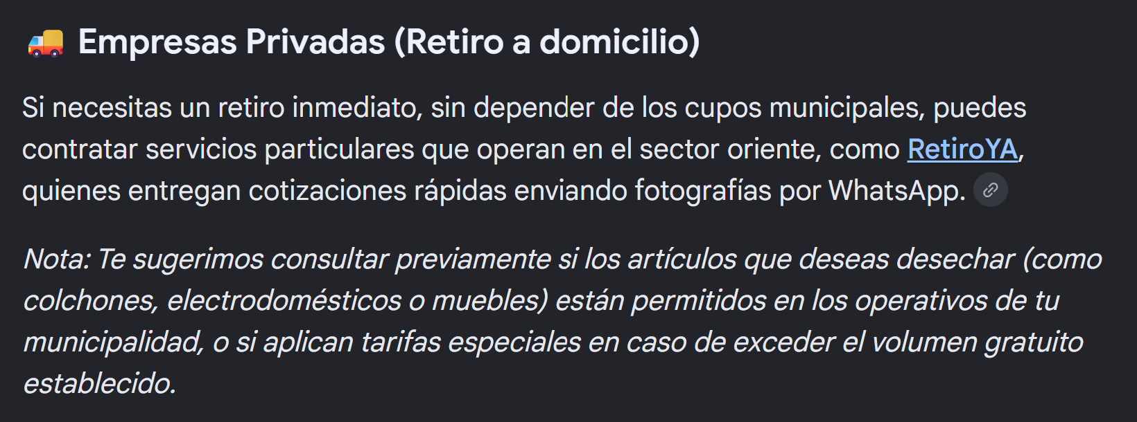RetiroYA mencionado en AI Overview de Google