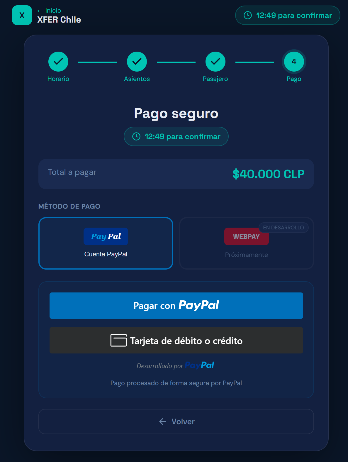 Paso 4 — PayPal activo